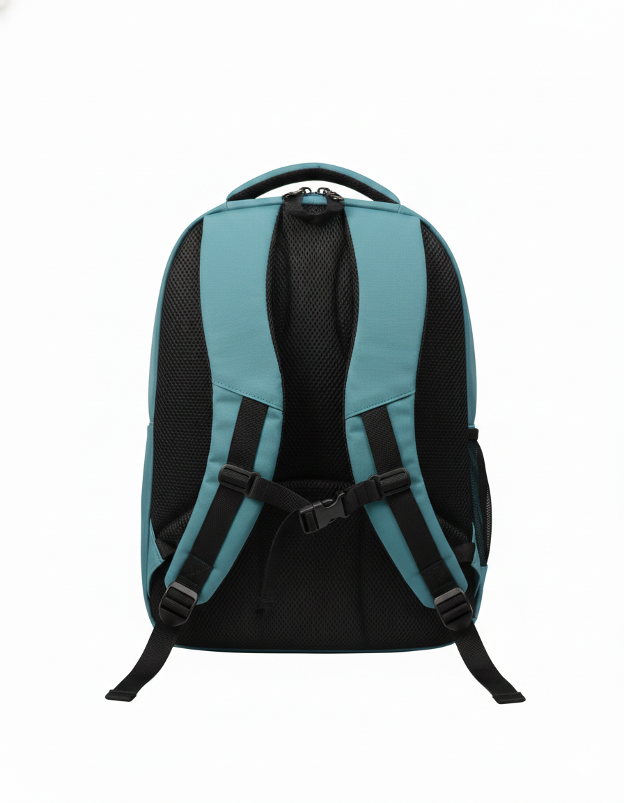 American Boundaries Premium Teal Blue Water-Resistant Backpack